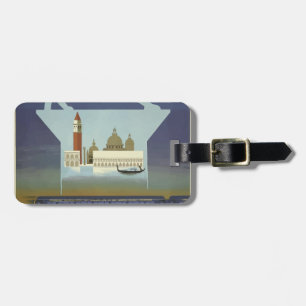 Vintage resor Venedig Orient Express Bagagebricka