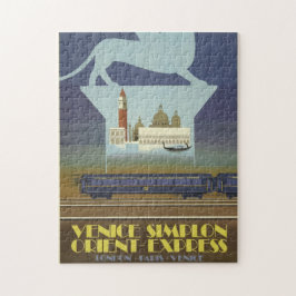 Vintage resor Venedig Orient Express Poster Pussel