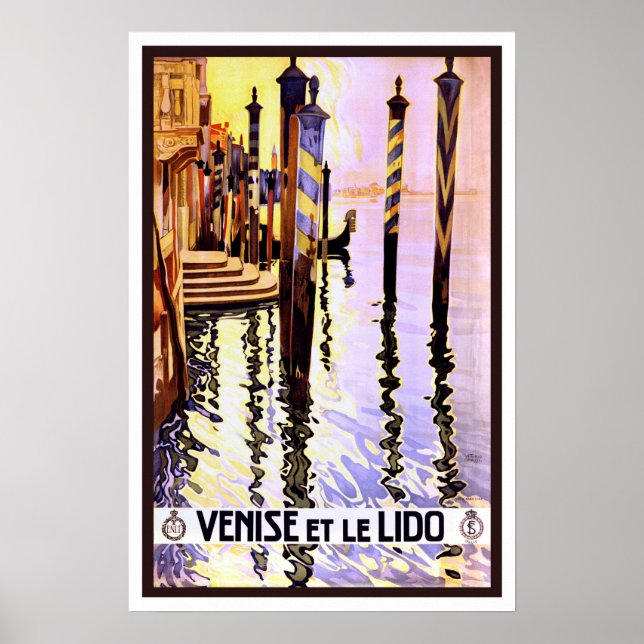 Vintage resor,Venedig Poster (Framsidan)