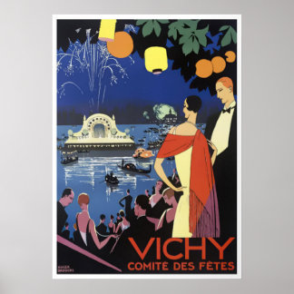 Vintage resor-Vichy-Frankrike Poster