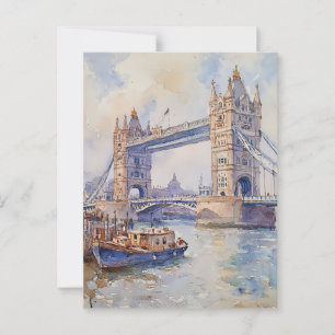 Vintage resor vycard London Vykort