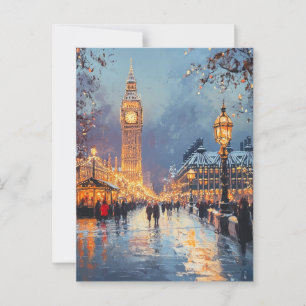 Vintage resor vycard London Vykort