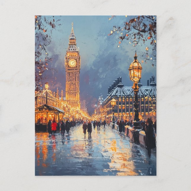 Vintage resor vycard London Vykort (Framsida)