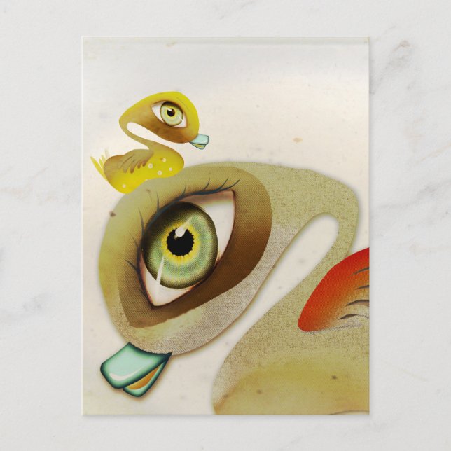 Vintage resor vykort (Framsida)