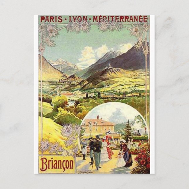 vintage resor vykort (Framsida)