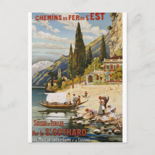 Vintage resor vykort