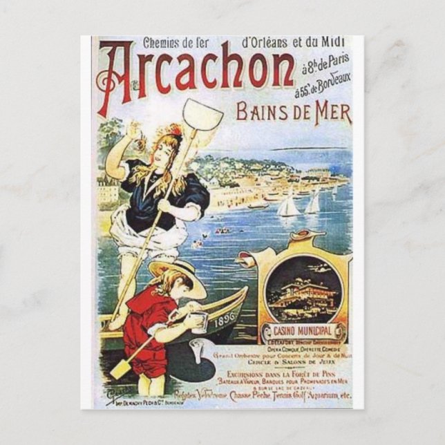 vintage resor vykort (Framsida)