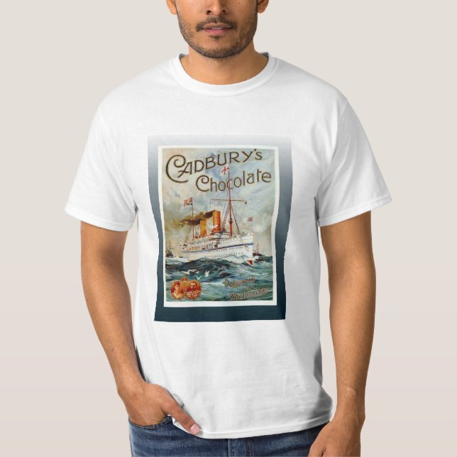 Vintage resoraffisch, Cadburys choklad Tee (Framsida)