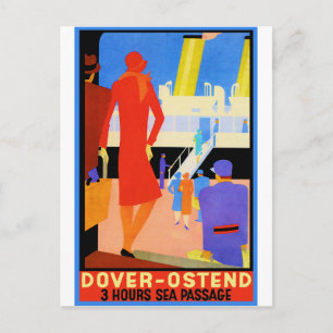 Vintage resoraffisch: Dover Ostend Vykort