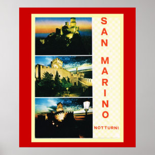 Vintage resoraffisch, Republic of San Marino Poster
