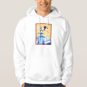 Vintage resoraffischen, skidar jumper sweatshirt
