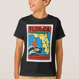 Vintage resorFlorida FL statlig etikett T Shirt