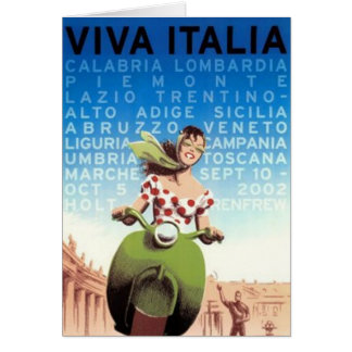 Vintage resoritalien - hälsningskort