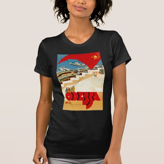 Vintage resorOdessa Ukraina sovjet - union Tröja (Framsida)