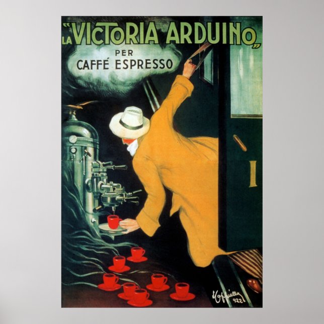Vintage Restaurang Espresso Poster (Framsidan)