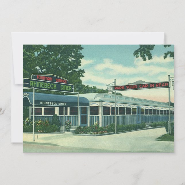 Vintage restaurang, Retro Rhinebeck Roadside Diner (Framsida)