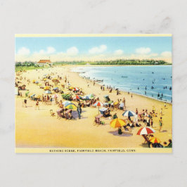 Vintage Restoration Connecticut Beach-vykort Vykort