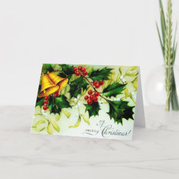 Vintage Restoration Klockor och Holly-jul Helgkort