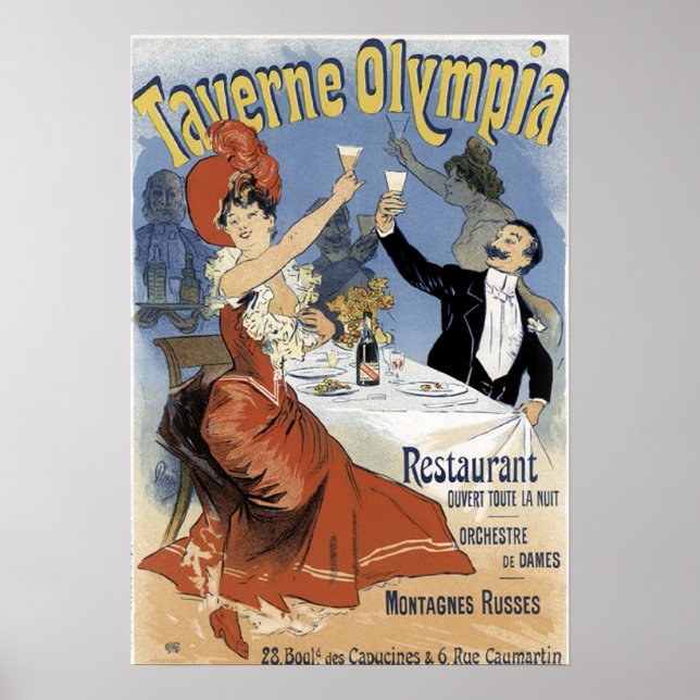 Vintage Resturant Poster (Framsidan)