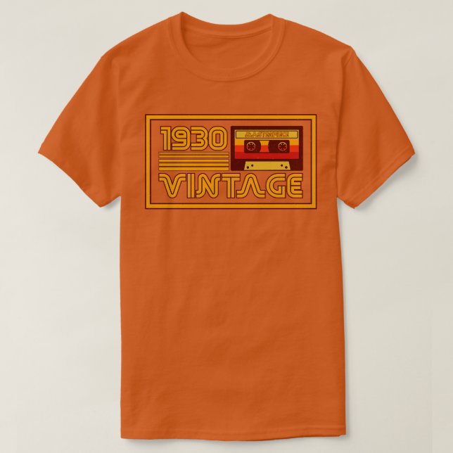 Vintage Retro 1930 Masterbit Kassettband T Shirt (Design framsida)
