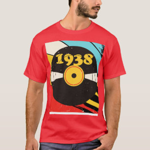 Vintage Retro 1938 Birthday Shirt Vinyl Music T