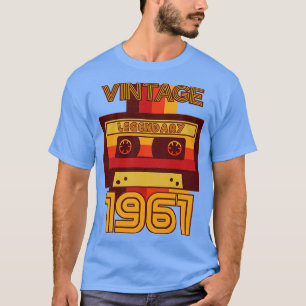 Vintage Retro 1961 Band med förklaringskassett T Shirt