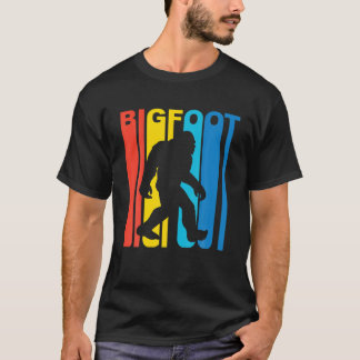 Vintage Retro 1970S Stil Rainbow Bigfoot Silhouet T Shirt