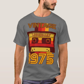 Vintage Retro 1975 Band med förklaringskassett T Shirt