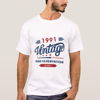 Vintage Retro 1991 Begränsad Edition Birthday Gift T Shirt