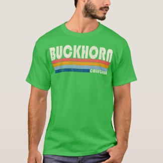 Vintage Retro 70- och 80-tals stil hemstad Buckhor T Shirt