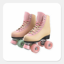 Vintage Retro 70-tal Pastell Rullskridskor Utstans