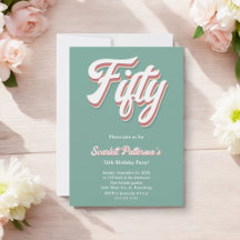 Vintage Retro 70s Groovy-Trendig 50:e födelsedagen