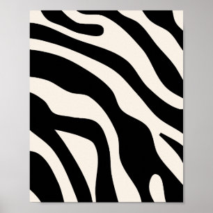 Vintage Retro Abstrakt Svart Poster