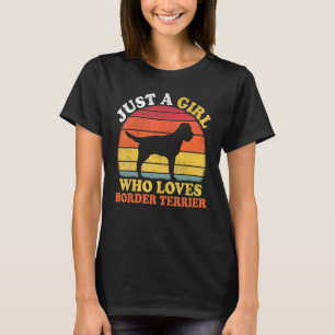 Vintage Retro är bara en flicka som Kärlek Gräns T Shirt