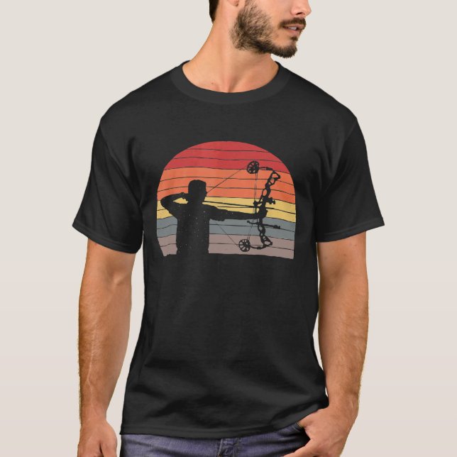Vintage Retro Archery T Shirt (Framsida)