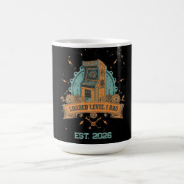 Vintage Retro Arkad Nivå 1 Pappa Anpassad Årsprese Kaffemugg