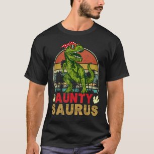 Vintage Retro Auntysaurus Dinosaur Trex T Shirt