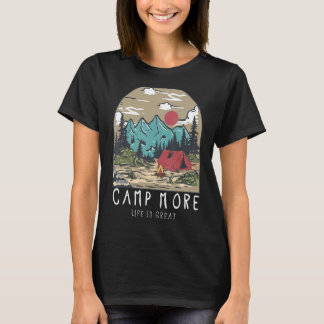 Vintage Retro Äventyrsliv är fantastiskt Campa mer T Shirt