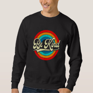 Vintage Retro Be Kind LGbt Support Gay Lesbisk Tra Lång Ärmad Tröja