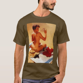 Vintage Retro Beach Summer Pinup Girl Tee