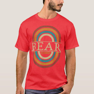 Vintage Retro Bear Delaware Women Manar Souvenirs T Shirt
