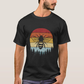 Vintage Retro Bees Beekeeper Beekeeping T Shirt