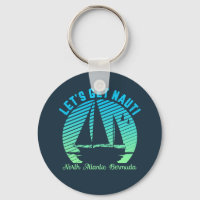 Vintage Retro Bermuda Sailing Låt oss Nauti