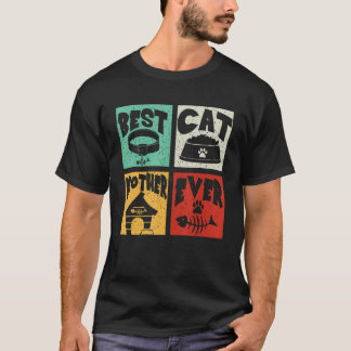 Vintage Retro Best Cat Brother som alltid matchar  T Shirt