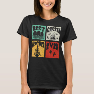 Vintage Retro Best Chicken Brother någonsin Farmer T Shirt