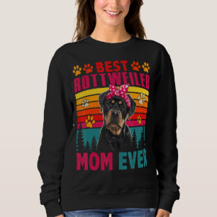 Vintage Retro Best Rottweiler Mamma Cute Hund T Shirt