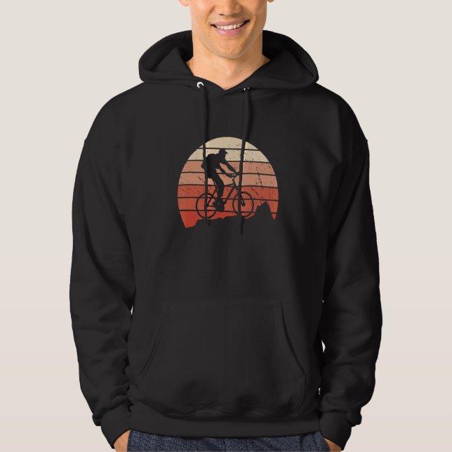 Vintage Retro Bicycle Sol Hoodie (Framsida)