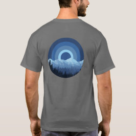 Vintage Retro Blue National Park Mountain Range T Shirt