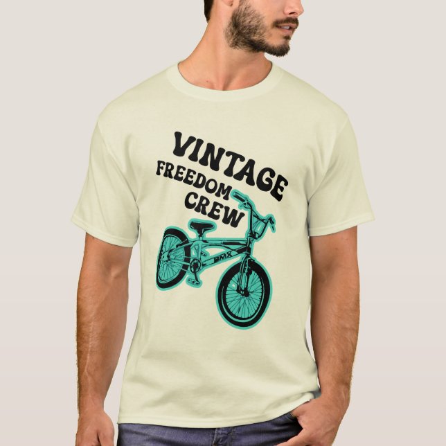 Vintage Retro BMX T-Shirt (Framsida)