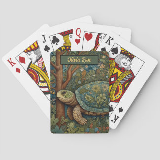 Vintage retro bohemian boho woodland casinokort